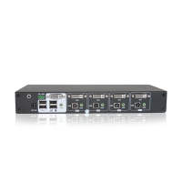 TITAN 4 Port Desktop DVI KVM Switch with 4 Ports managed