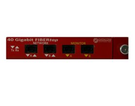 Datacom 40G-SR4 Fiber Network Tap with 40 Gbps Links