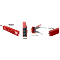 Datacom Systems Modular Fiber Tap System FTC-509+DEMX1 40Gb Passive Fiber Tap Cartridge with 2 LC ports, to tap, split ratio 50/50,  9 micron