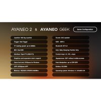 Ayaneo 2 6800U Game Console 32 GB RAM - 2 TB SSD - Starry Black -1200P Sky White 16 GB RAM, 1 TB SSD